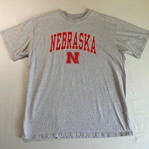 Profile Varsity Nebraska Cornhuskers Sweatshirt 2XL | Big & Tall Grey